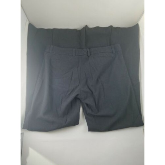Womens Necessary Objects Gray Dress Pants Wide Leg 2Faux Pockets 10/M Flat Front - Picture 8 of 9